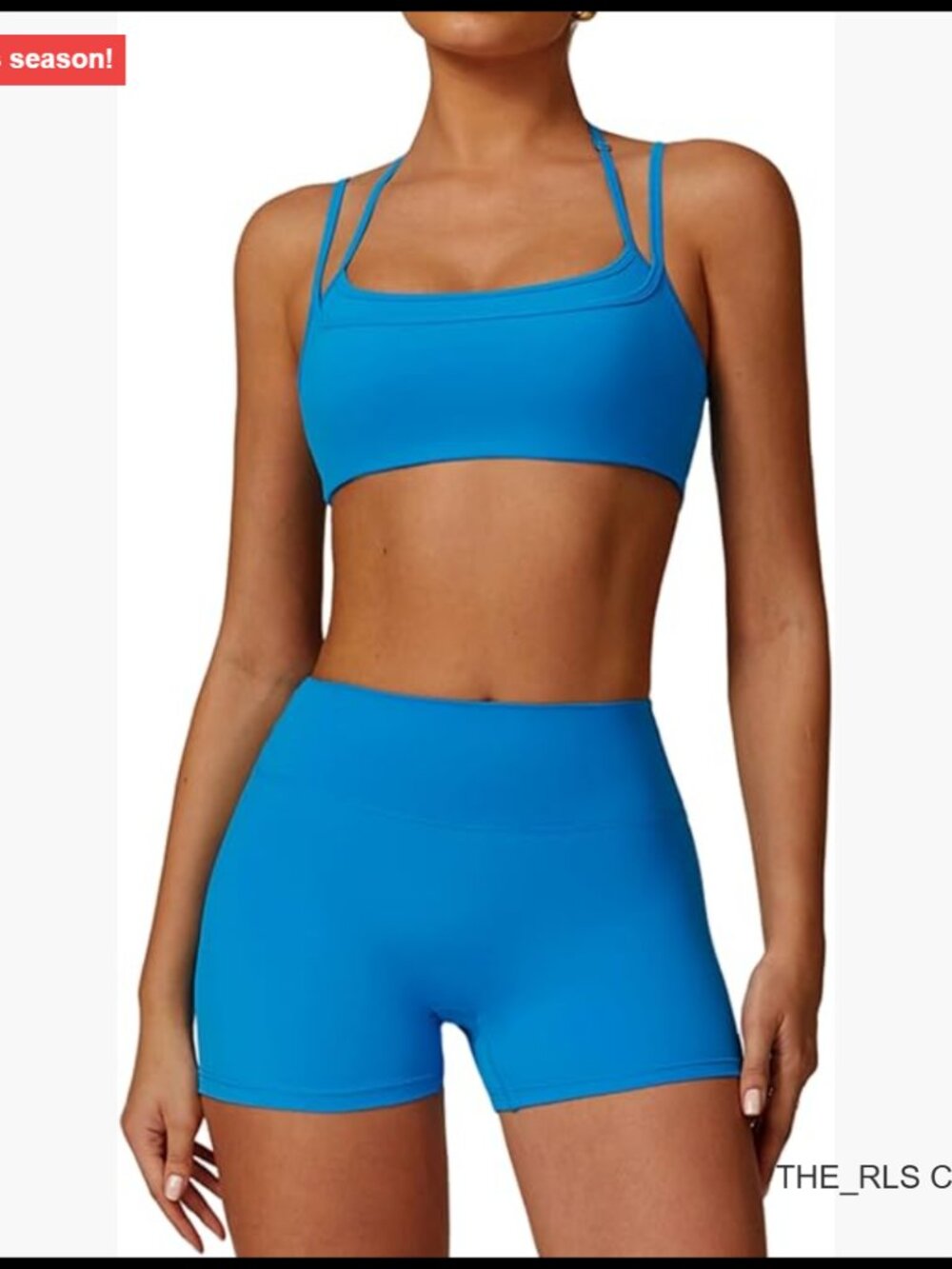 Two Piece Workout Sets Sports Bra High Waist Scrunch Butt Shorts